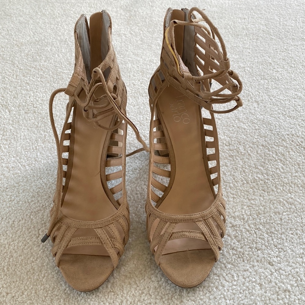 Caged Strappy Heels